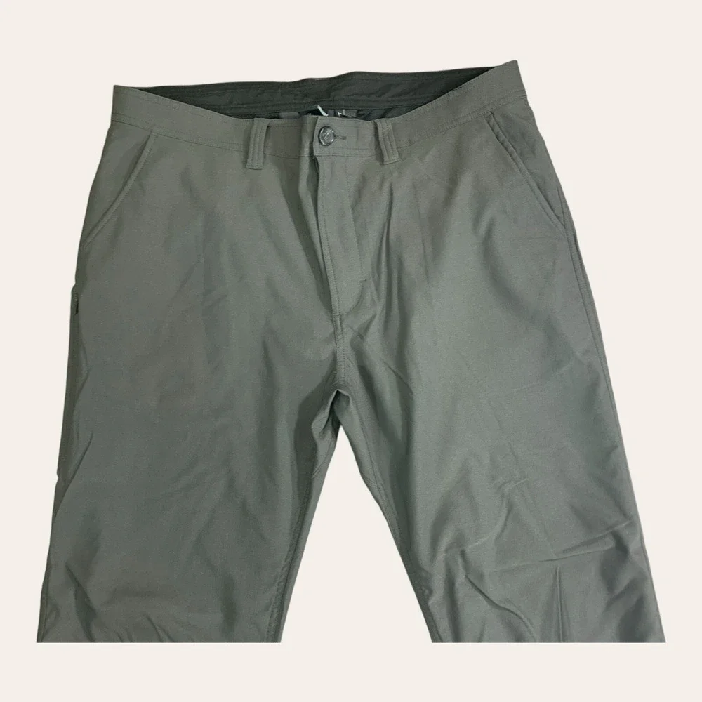 Prana Pants Mens 38x30 Alameda Slim Straight Stretch ‎ 50+ UPF Iron Gray